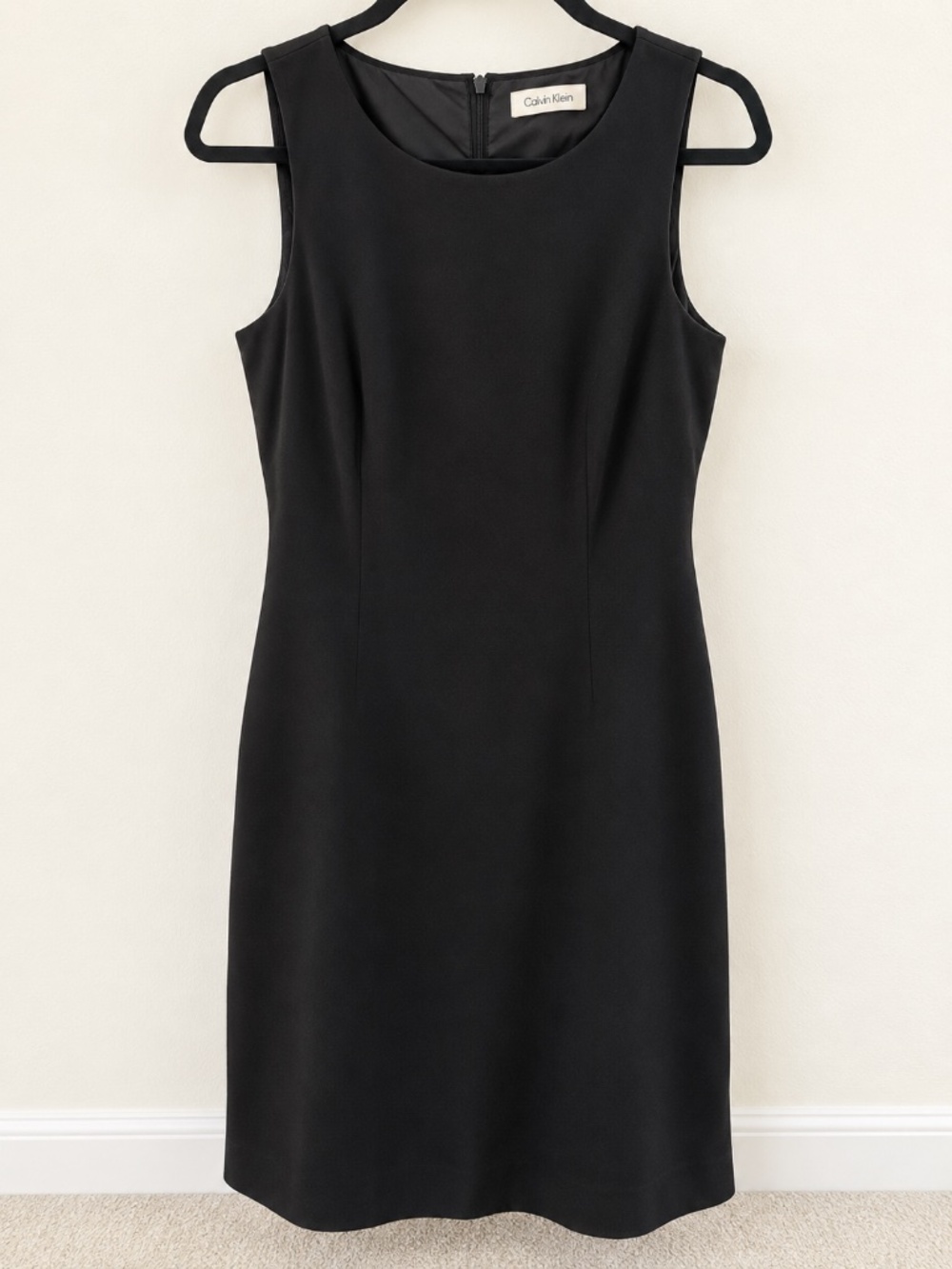 Calvin Klein Black Sheath Dress – Size 8